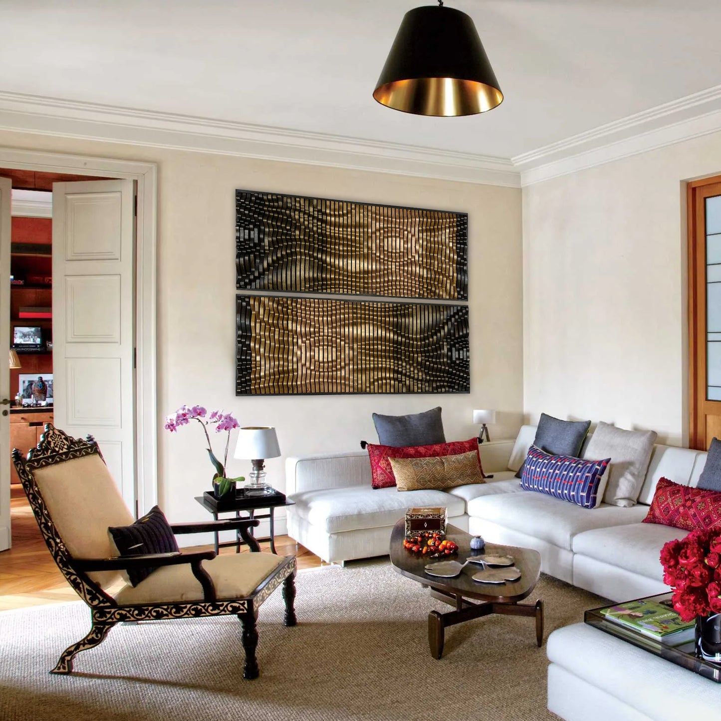 What are the benefits of using soundproof Abstract Wall Panels in home theaters and studios? Can Geometric Panels be installed on both walls and ceilings for a cohesive look? How do Acoustic Wall Panels differ in performance from traditional soundproofing materials? What are the popular color trends for Architectural Wall Panels in modern decor? What customization options are available for creating unique Architectural Wall Panels for specific projects?