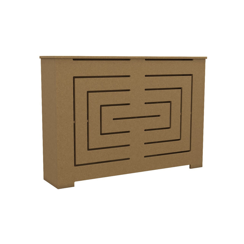 BIANCA modern unfinished radiator cover cabinet made from Medex wood, paint-ready custom heat cover handcrafted in NYC