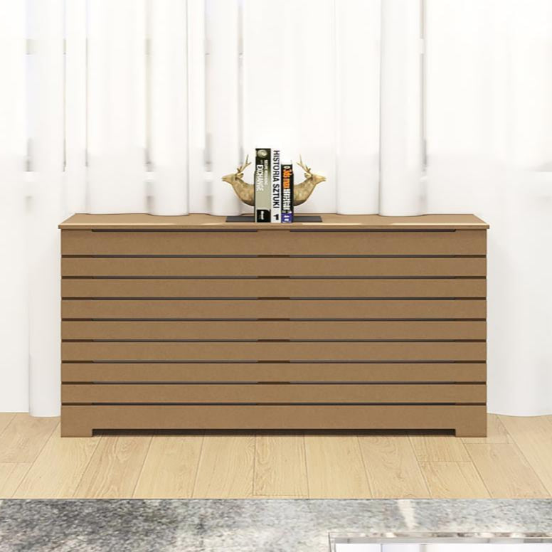 DANTE modern unfinished radiator cover cabinet made from Medex wood, paint-ready custom heat cover handcrafted in NYC