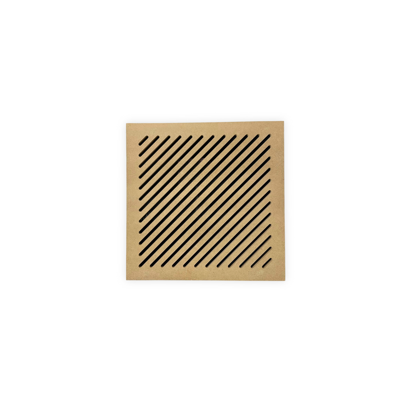 Magnetic air vent cover unfinished Medex wood paint-ready modern square design
