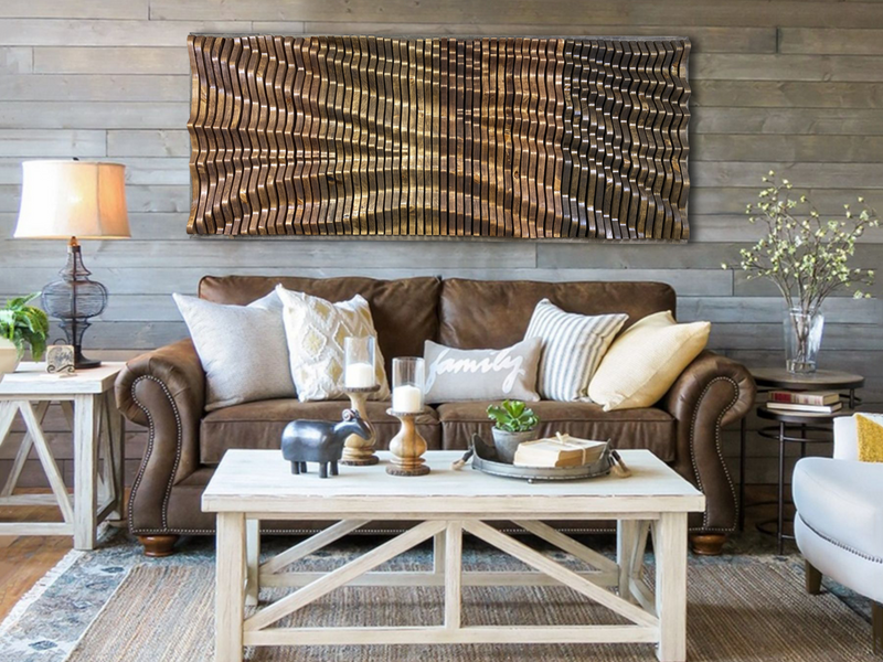 Are Wood Wall Art pieces customizable to fit specific design preferences?  What are the installation considerations for Wood Wall Art? Why is Wall Art essential for home decor? How does Wall Art contribute to the overall aesthetic appeal of a room?  Can Wall Art be used as a design solution for small or awkwardly shaped areas?