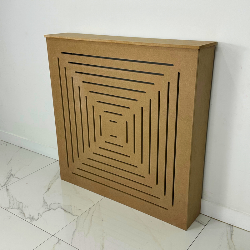 "SANTORINI" Modern Unfinished Radiator Cover Cabinet, High Quality Medex Wood Radiator Cover, Depth - 10 inches, Custom Sizes Options Available, Made in NYC USA