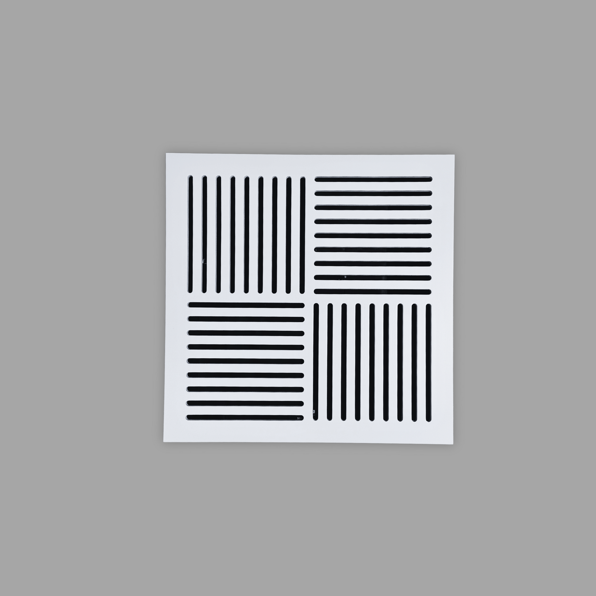 Architectural magnetic air vent cover blending seamlessly into wall or ceiling surfaces