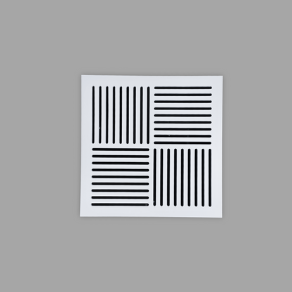 Architectural magnetic air vent cover blending seamlessly into wall or ceiling surfaces