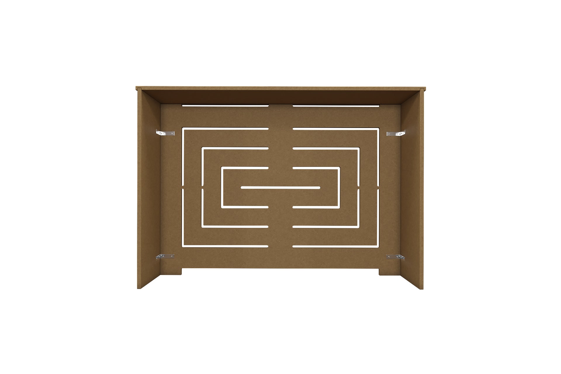 BIANCA radiator cover cabinet with optional top vent holes for improved airflow