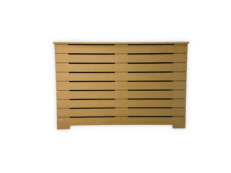 "DANTE" Modern Unfinished Radiator Cover Cabinet, High Quality Medex Wood Radiator Cover, Depth - 10 inches, Custom Sizes Options Available, Made in NYC USA