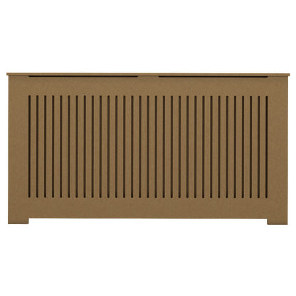 Close-up detail of vertical slats on AURORA unfinished radiator cover cabinet