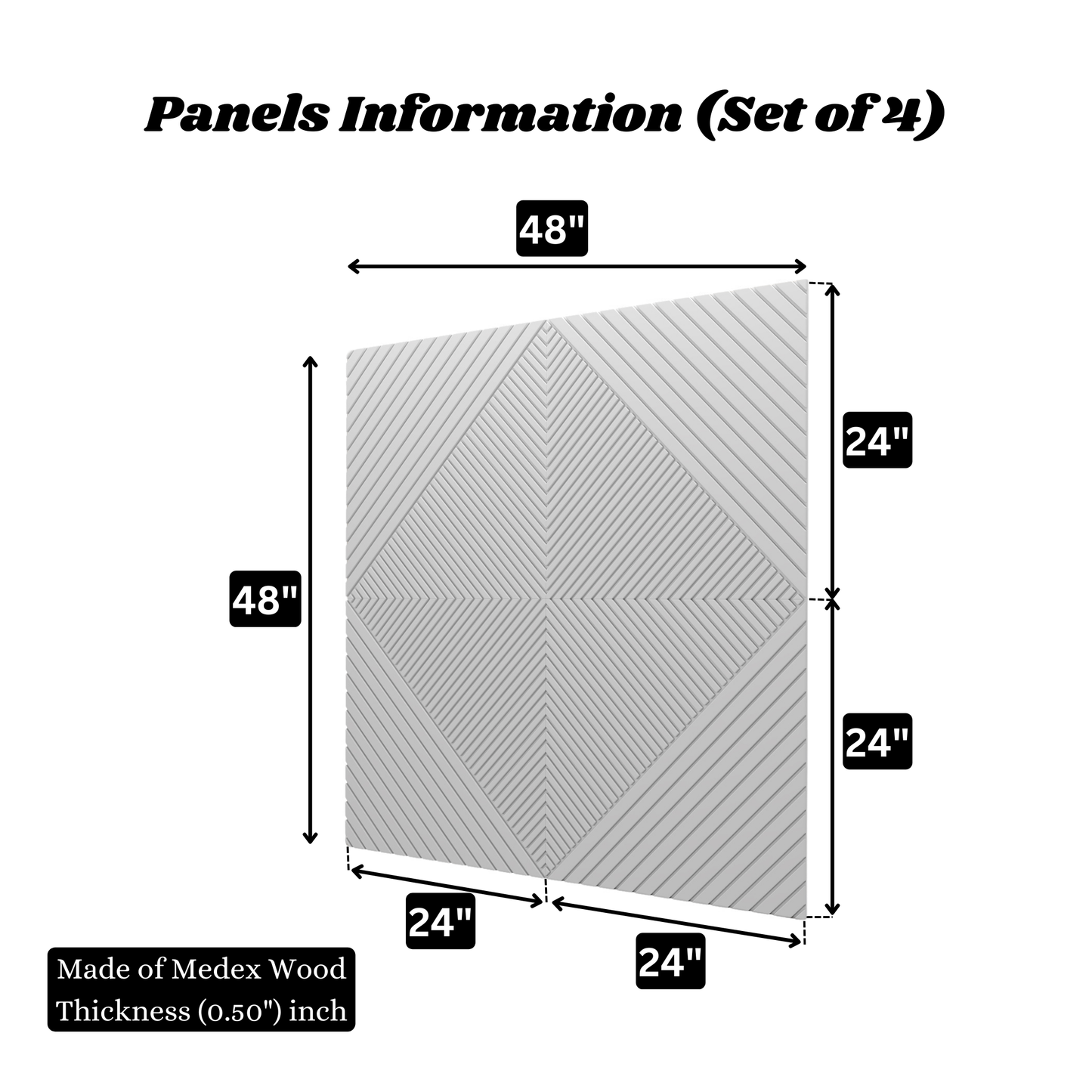 Close-up of geometric Medex wood acoustic wall panel texture