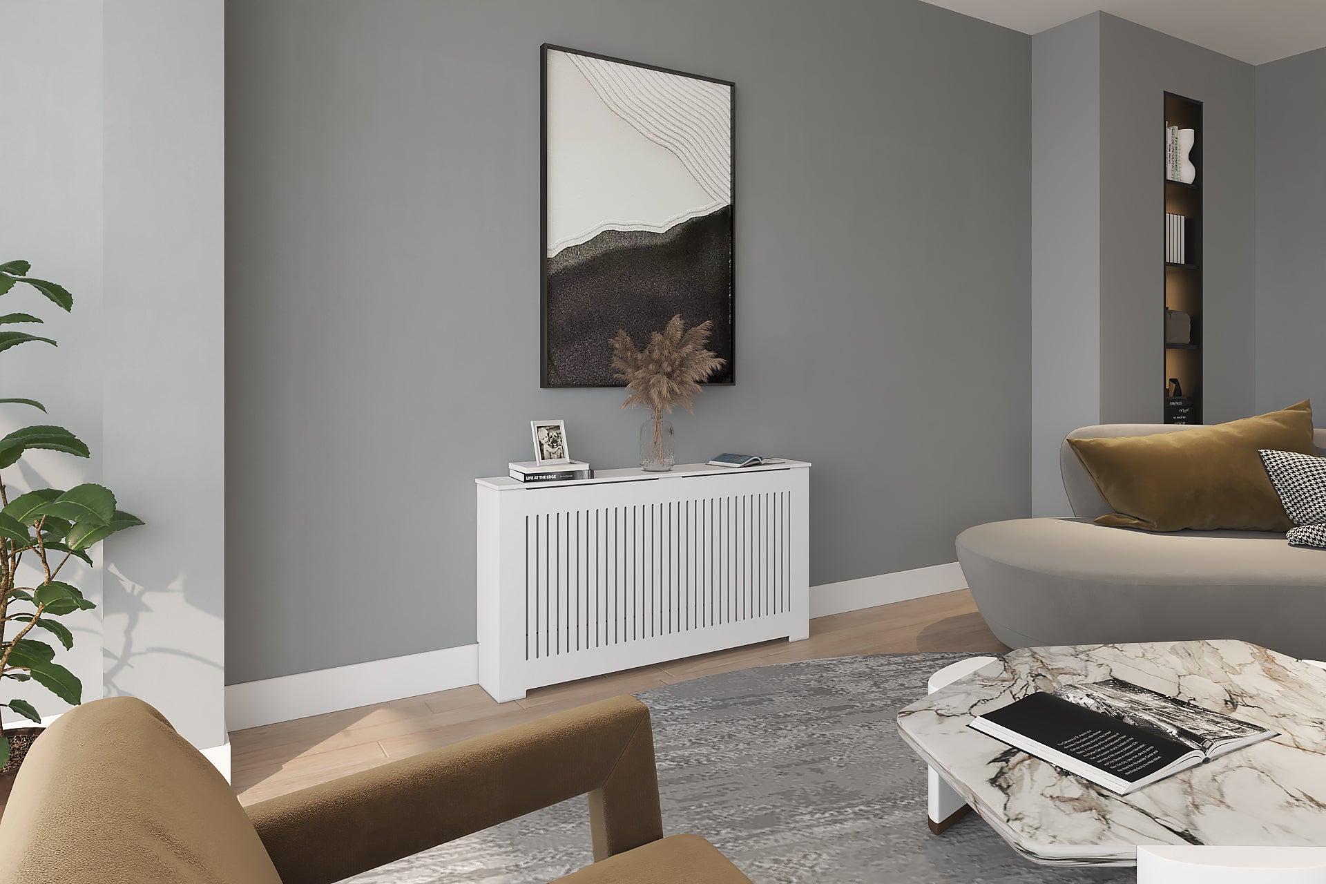 Radiator cover custom size calculator for instant checkout