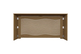 "CAPELLA" Modern Unfinished Radiator Cover Cabinet, High Quality Medex Wood Radiator Cover, Depth - 10 inches, Custom Sizes Options Available, Made in NYC USA