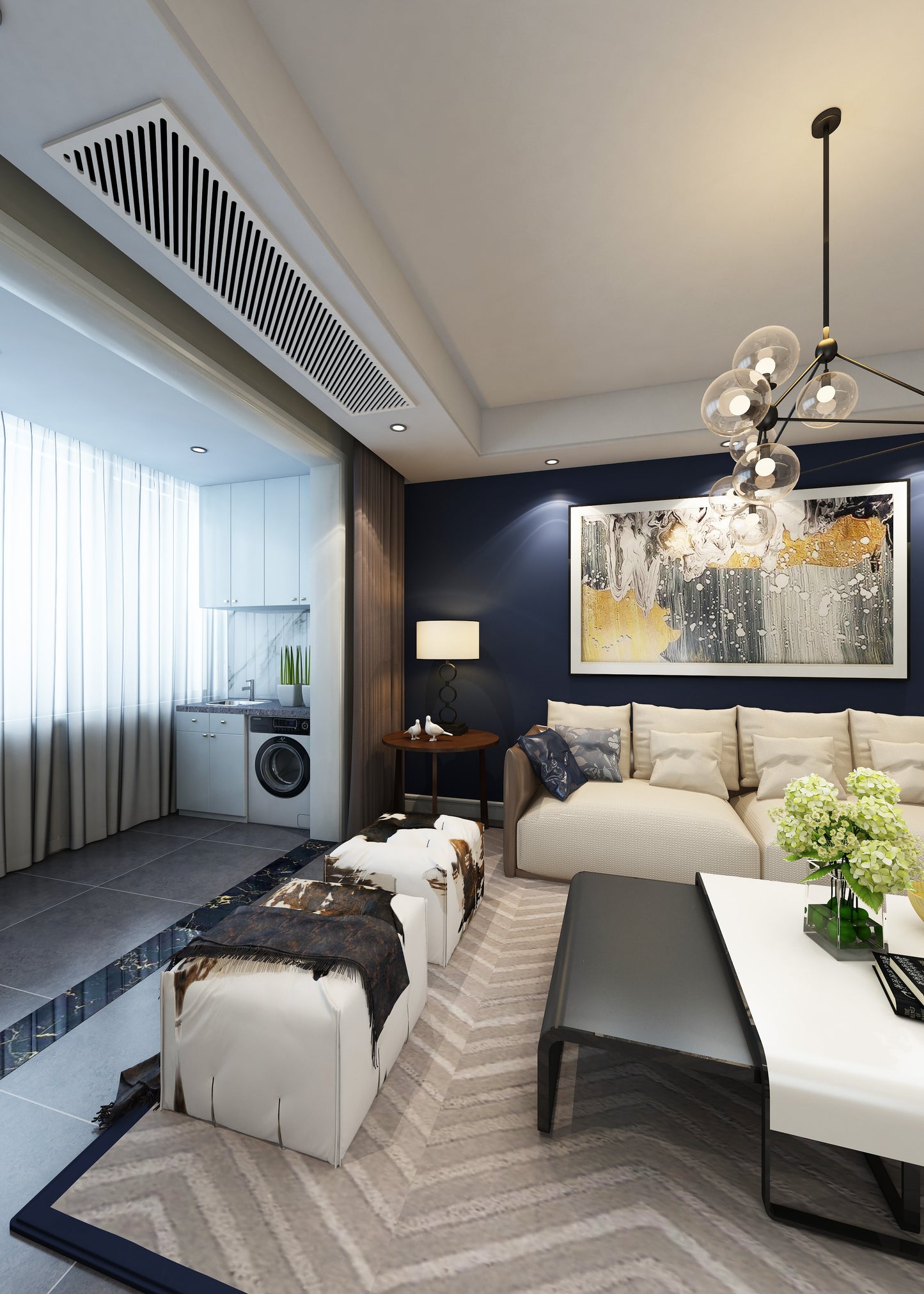 Custom size magnetic air vent cover with clean flush mount design