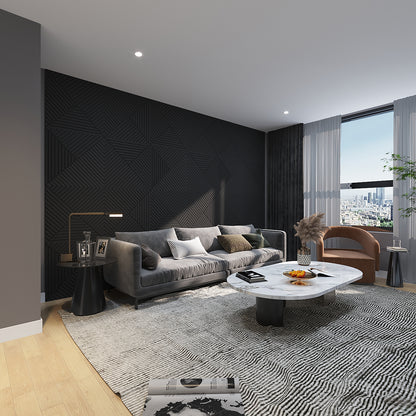 Geometric Medex wood wall art panels handcrafted in New York, USA