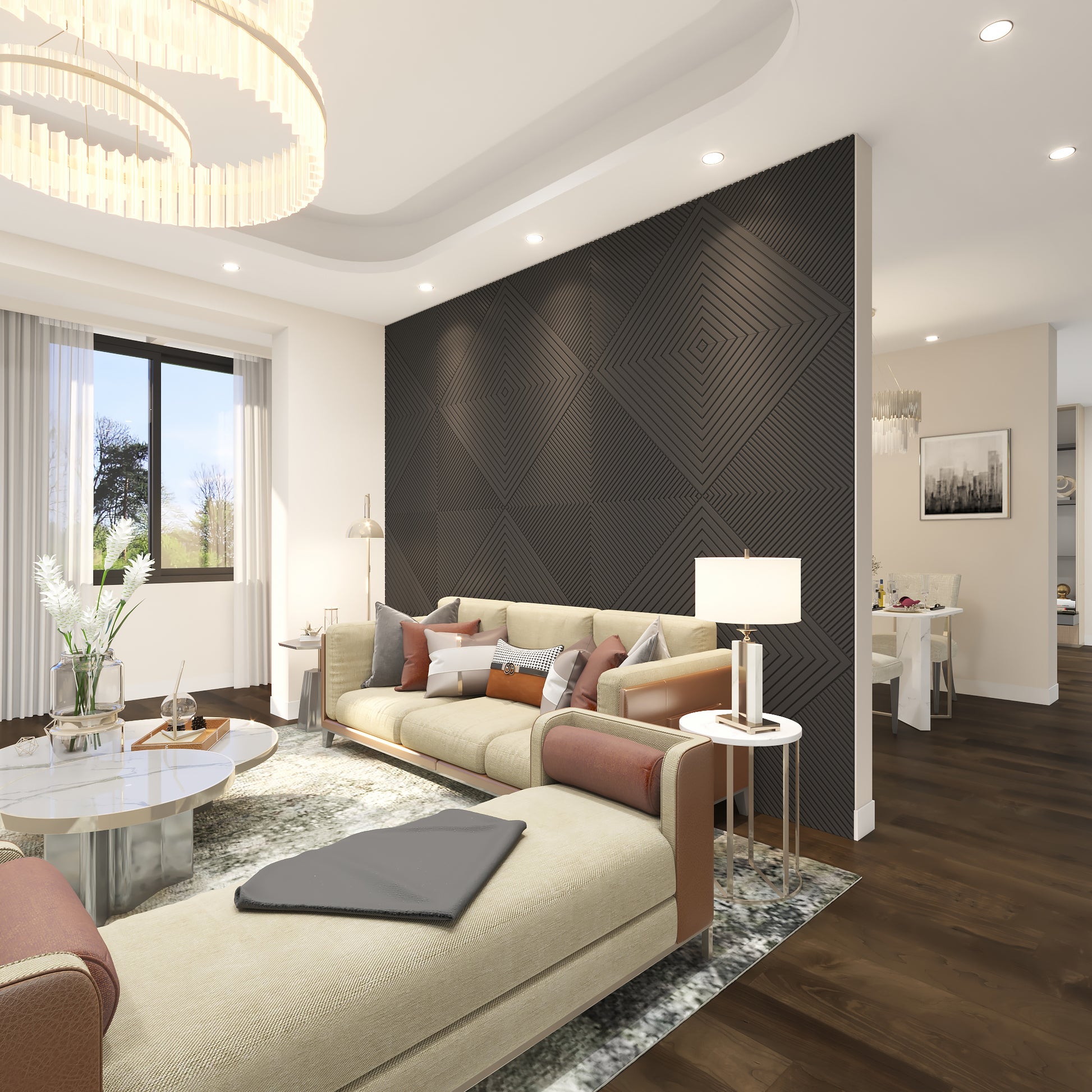 Handmade Medex wood 3D wall art panels made in USA