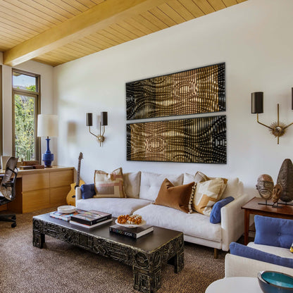 Luxury solid wood wall art panel SUNSET by ArtMillwork Design