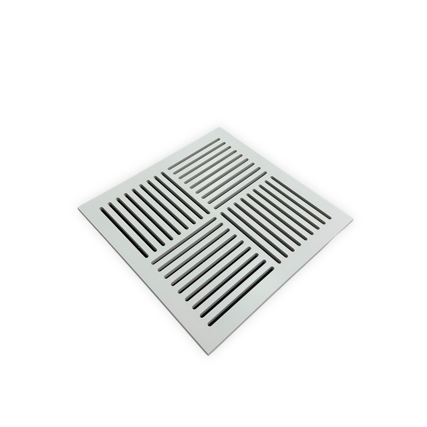 Magnetic white air vent cover made from Medex wood for wall and ceiling HVAC openings