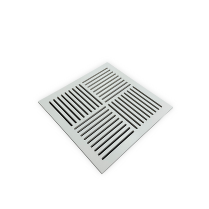 Magnetic white air vent cover made from Medex wood for wall and ceiling HVAC openings