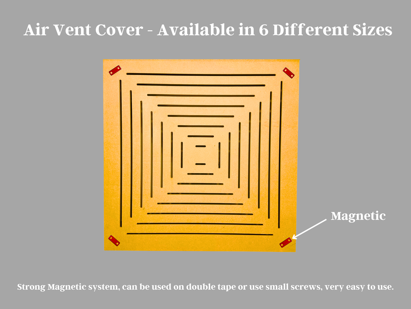 What are the benefits of using Air Vent Covers in home ventilation systems? How can Air Vent Covers be installed and maintained for optimal performance? What types of materials are commonly used in Air Vent Cover construction? Are there customizable options for Air Vent Covers to match different decor styles?