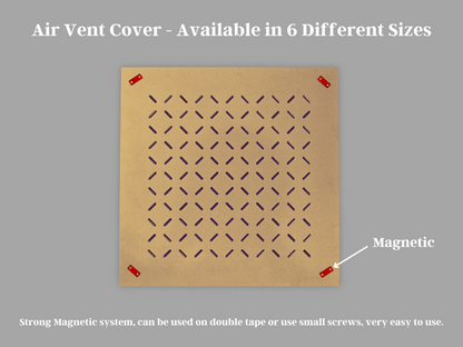 What are the benefits of using Air Vent Covers in home ventilation systems? How can Air Vent Covers be installed and maintained for optimal performance? What types of materials are commonly used in Air Vent Cover construction? Are there customizable options for Air Vent Covers to match different decor styles?