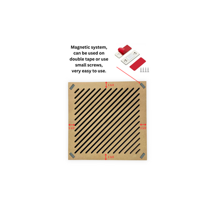 Minimalist white Medex wood vent cover for contemporary interiors