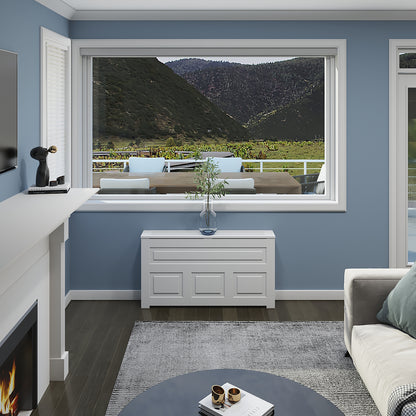 Modern PTAC cover cabinet for apartments, offices, and hotels