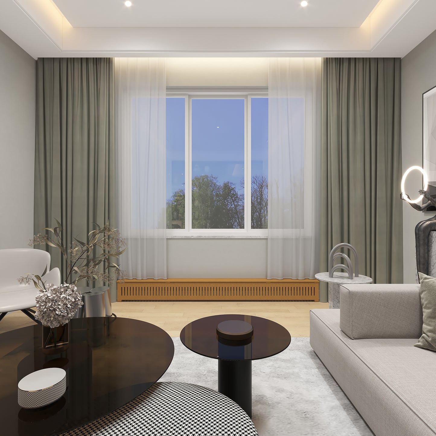 Paint-ready unfinished baseboard heater cover cabinet made from Medex MDF wood