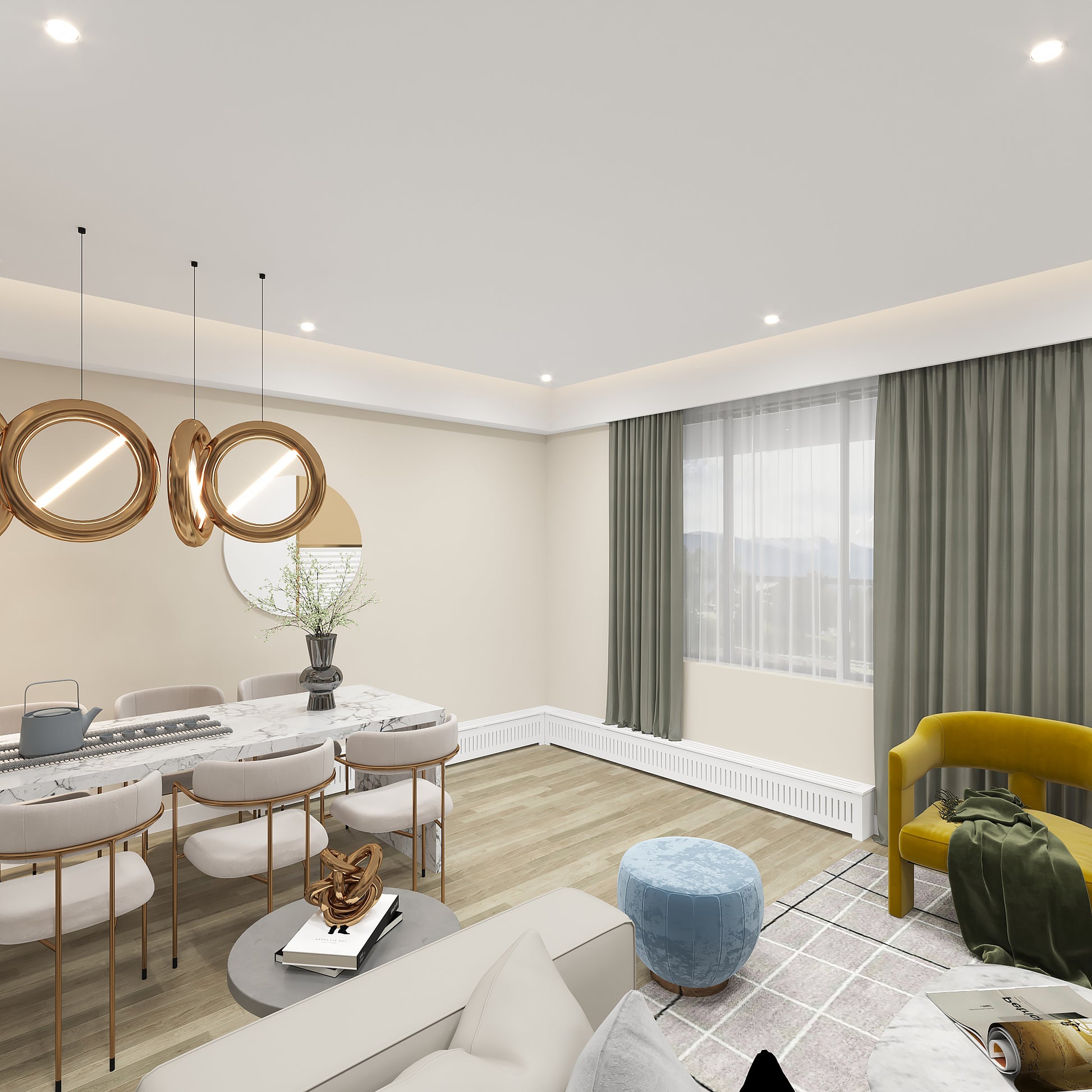 Side view of hydronic baseboard heater cover showing standard 6 inch depth