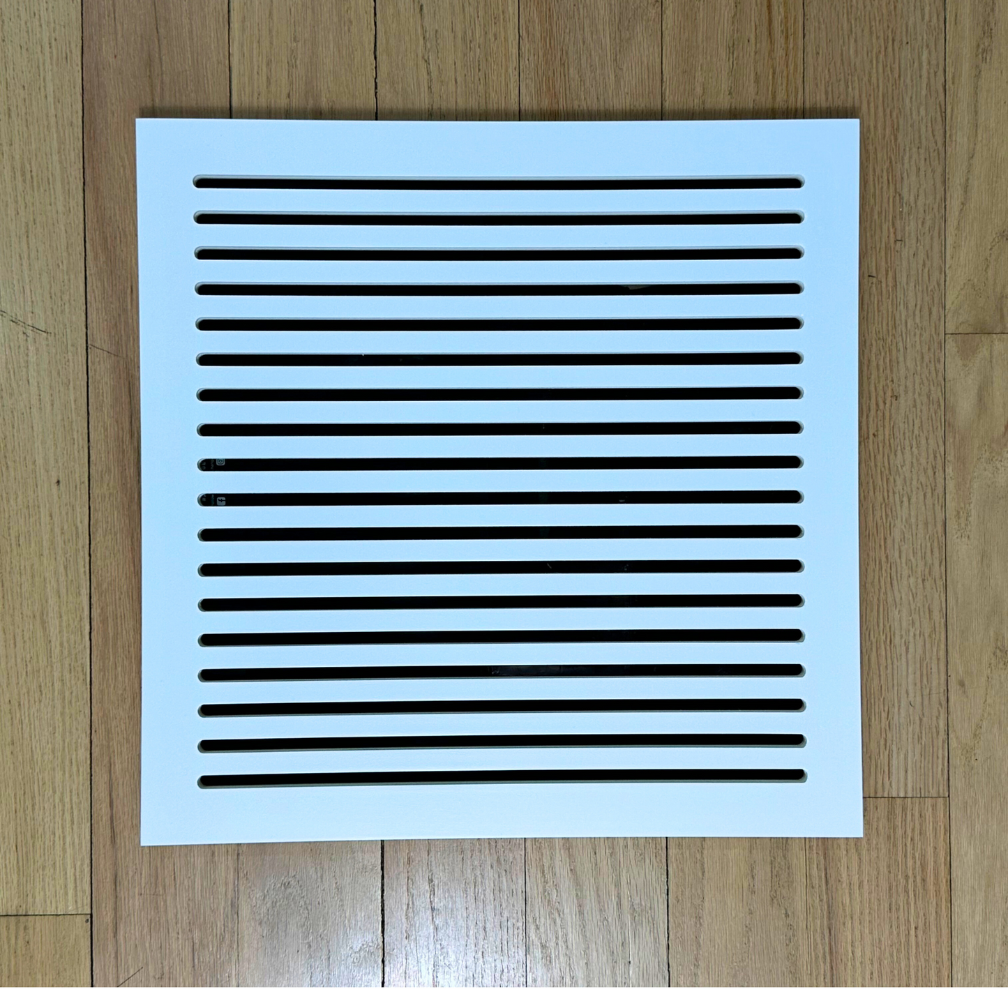 Square modern magnetic vent cover with clean linear cut-out pattern