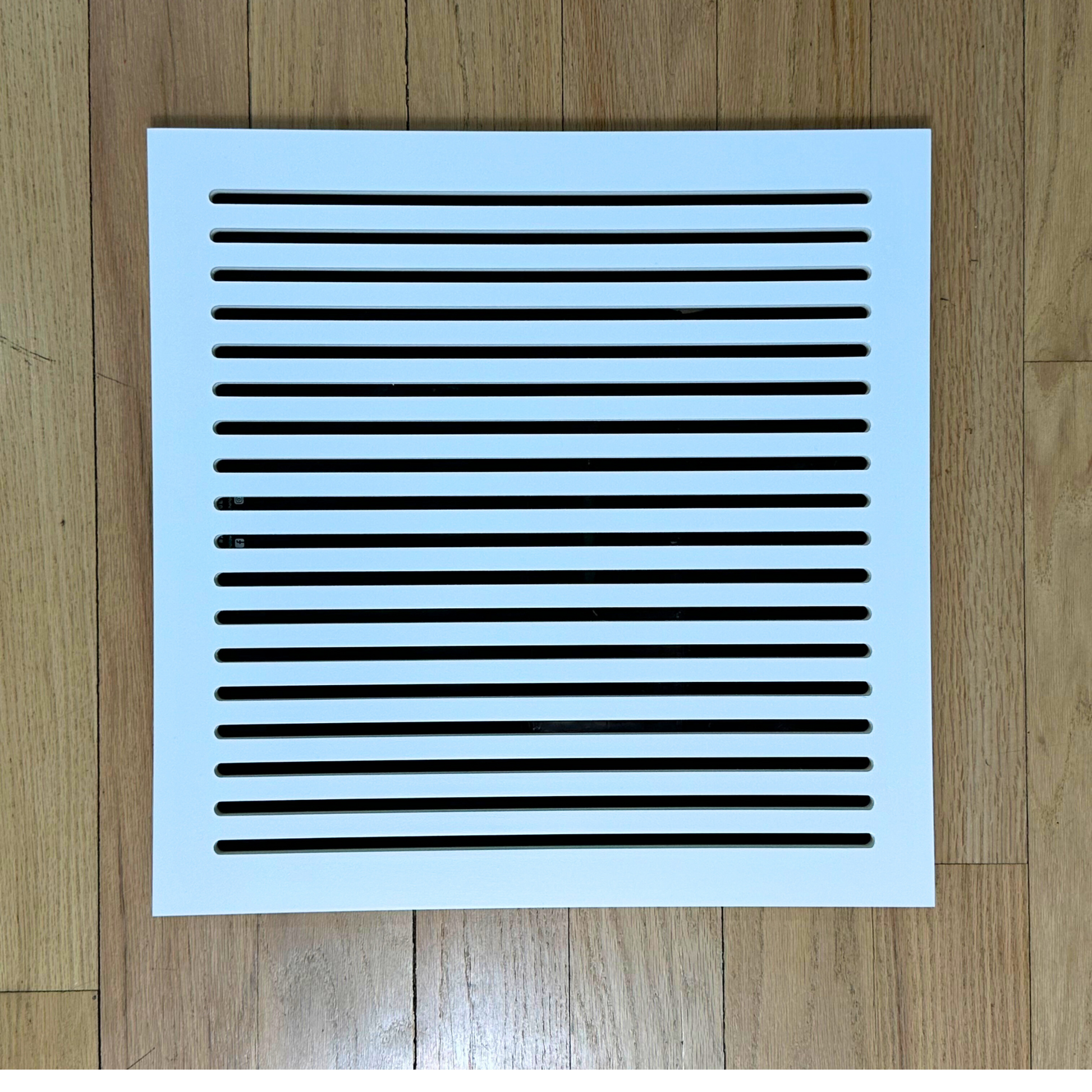 Square modern magnetic vent cover with clean linear cut-out pattern