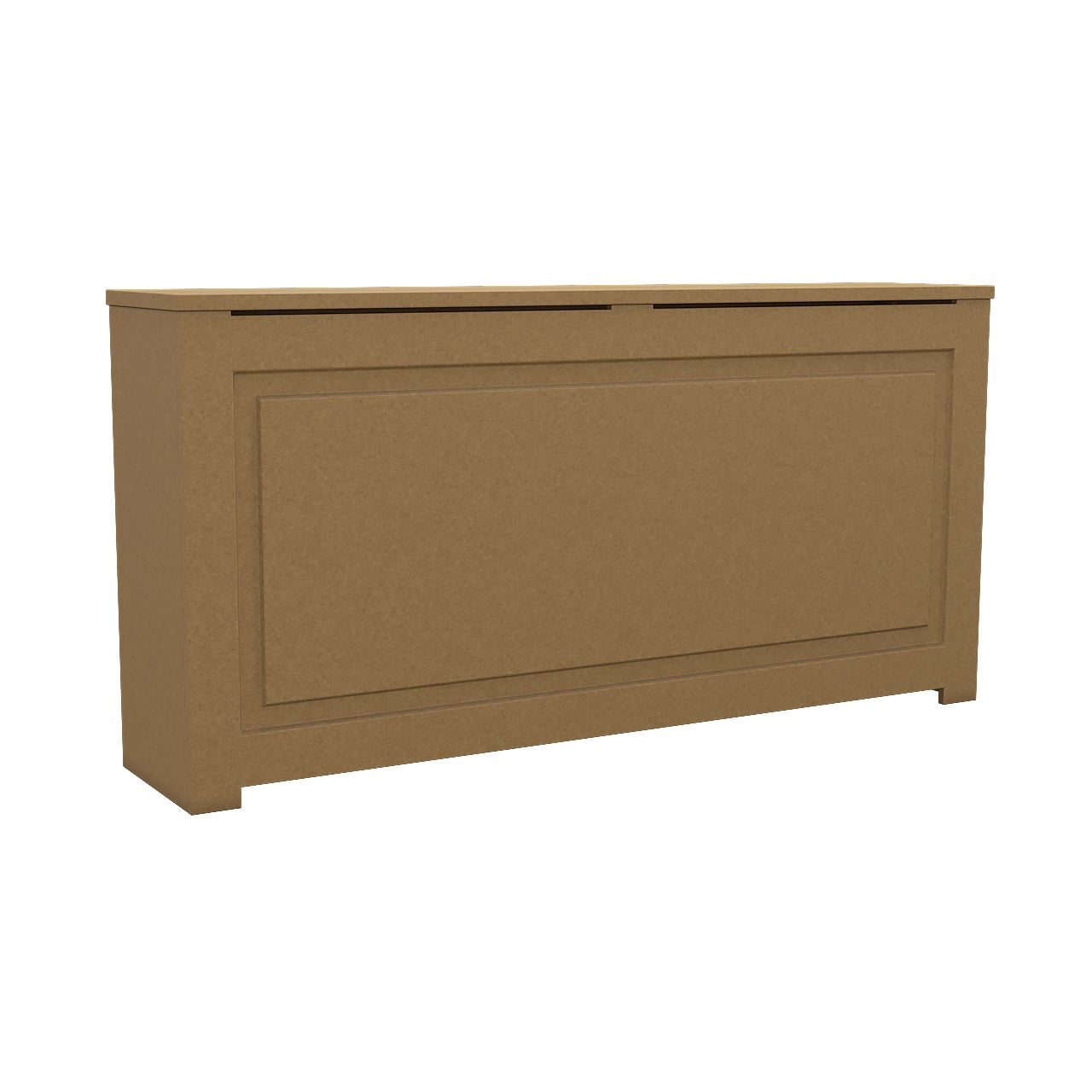Unfinished EVELINE radiator cover cabinet with clean modern design and smooth Medex MDF surface