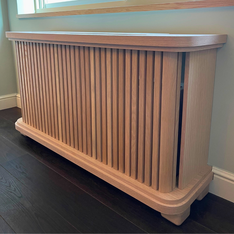 Oak Wood Radiator Heat Cover Cabinet, Wooden Radiator Cover, Any Custom Sizes Available, High Quality Oak Radiator Cover, Made in NYC