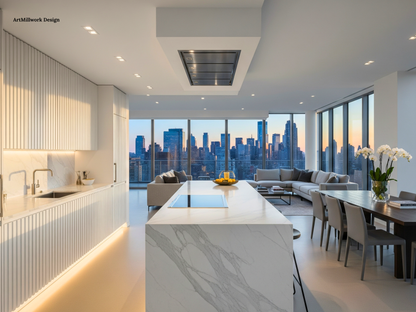 Modern Slats Cabinet Doors | Custom Replacement Cabinet Fronts | Made in NYC