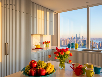 Modern Slats Cabinet Doors | Custom Replacement Cabinet Fronts | Made in NYC