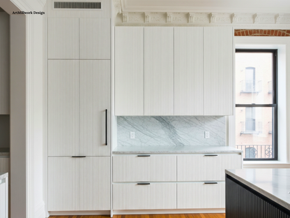 Modern Slats Cabinet Doors | Custom Replacement Cabinet Fronts | Made in NYC