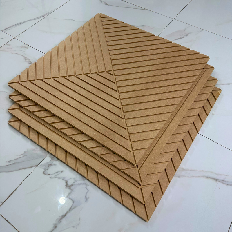 Abstract Wall Art Panels - Acoustic Wall Panels - Customizable Options Available - Unfinished Design - Paintable - MDF Wood - Made in NY USA