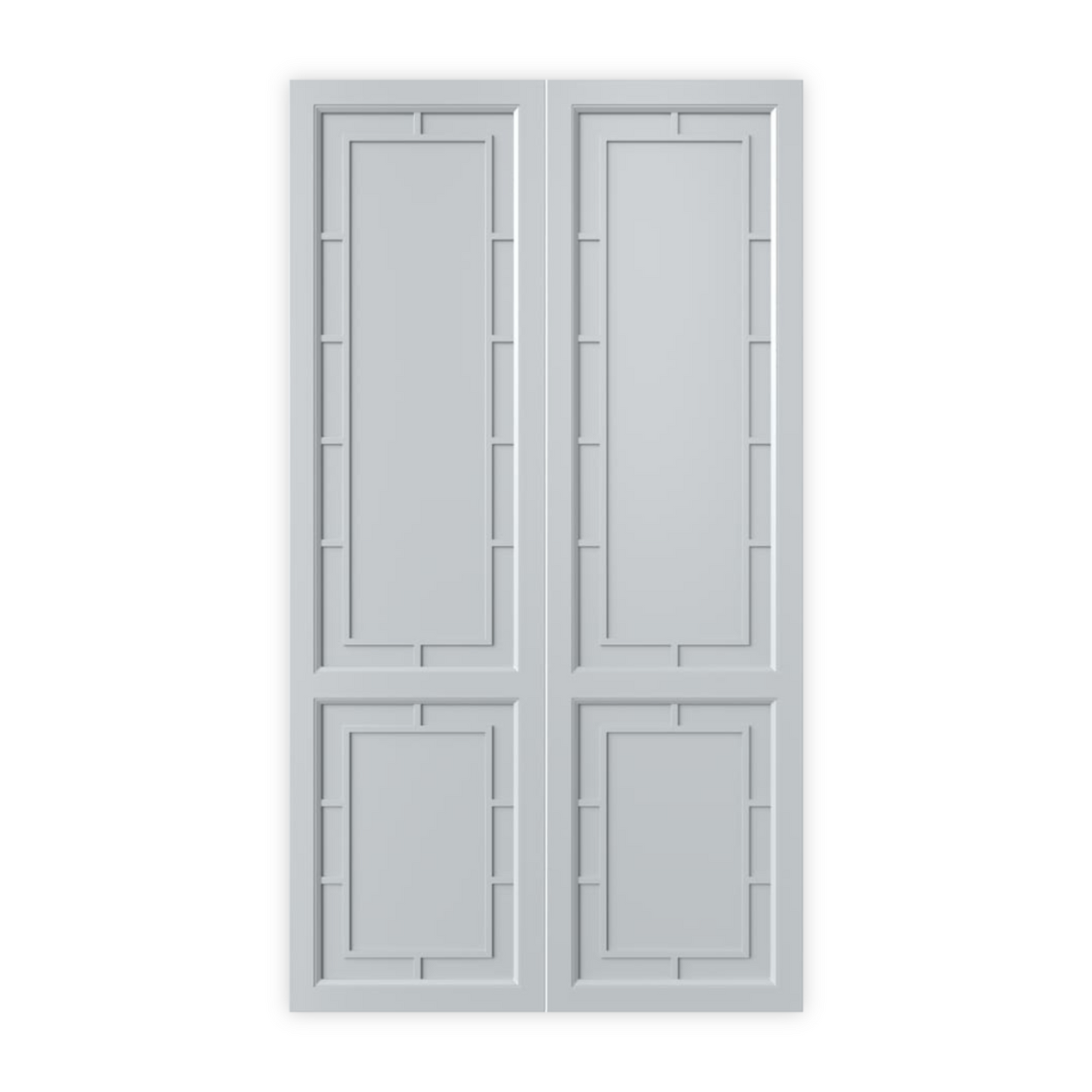 Modern Design Wardrobe & Closet Doors - Customizable Options Available - Available 10 Unfinished Designs - Paintable - Made in NYC USA