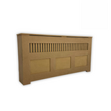 "MANHATTAN" Modern Unfinished Radiator Cover Cabinet, High Quality Medex Wood Radiator Cover, Depth - 10 inches, Custom Sizes Options Available, Made in NYC USA