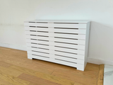 Stylish White Radiator Cover, Custom Sizes Options Available, High Quality Medex Wooden Radiator Cover Cabinet, Depth - 10" inches, Made USA