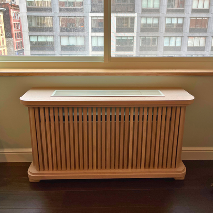 What are the benefits of using radiator covers in home decor? How can radiator covers enhance heating efficiency? What materials are commonly used in radiator cover construction? Are there customizable options for radiator covers? Can radiator covers be painted or stained to match room decor? Are radiator covers easy to install and maintain? Are there safety considerations when using radiator covers?