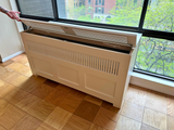 Manhattan HVAC & PTAC Decorative Covers / White Finish Modern Design / Hinged Top Opens to Access Thermostat / Customizable Options / Modern White Design / Top Cover Vents / Made in NYC USA