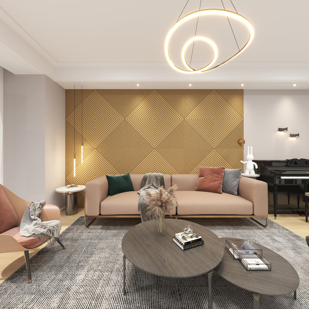 Geometric Acoustic Diffuser Wall Panels - Art 3D Panels | Made in USA ...