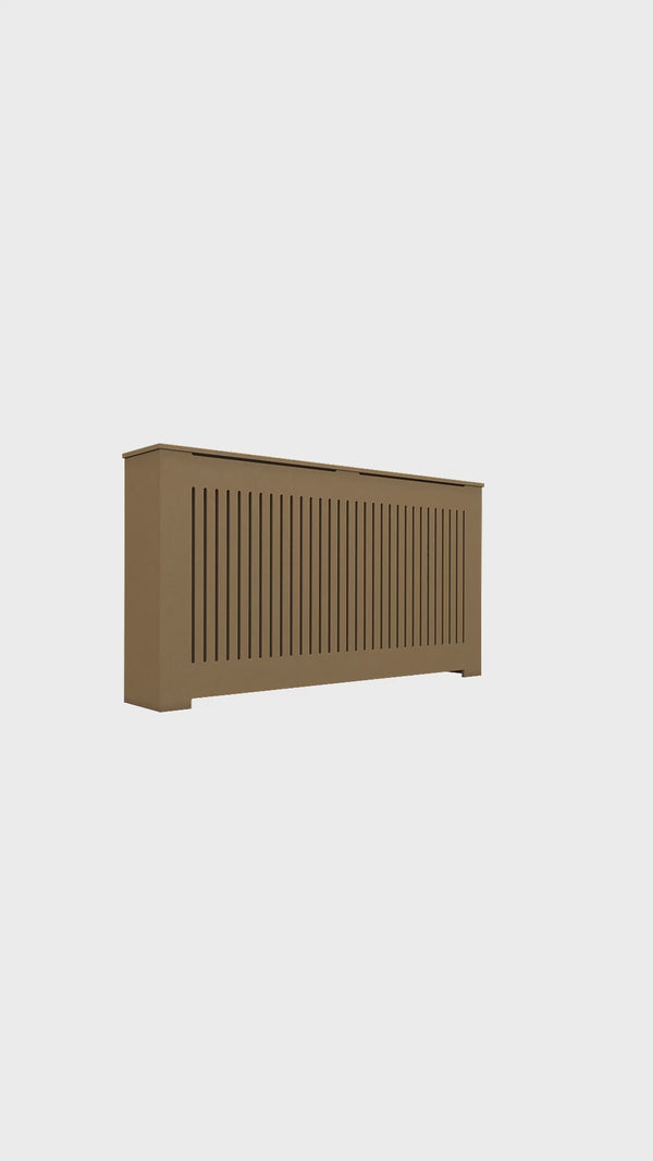 "AURORA" Modern Unfinished Radiator Cover Cabinet, High Quality Medex Wood Radiator Cover, Depth - 10 inches, Custom Sizes Options Available, Made in NYC USA