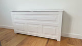 "HUDSON" Modern Heat Cover Cabinet, High Quality Medex Wood Radiator Cover, Depth - 10 inches, White Finish, Custom Sizes Options Available, Made in NYC USA
