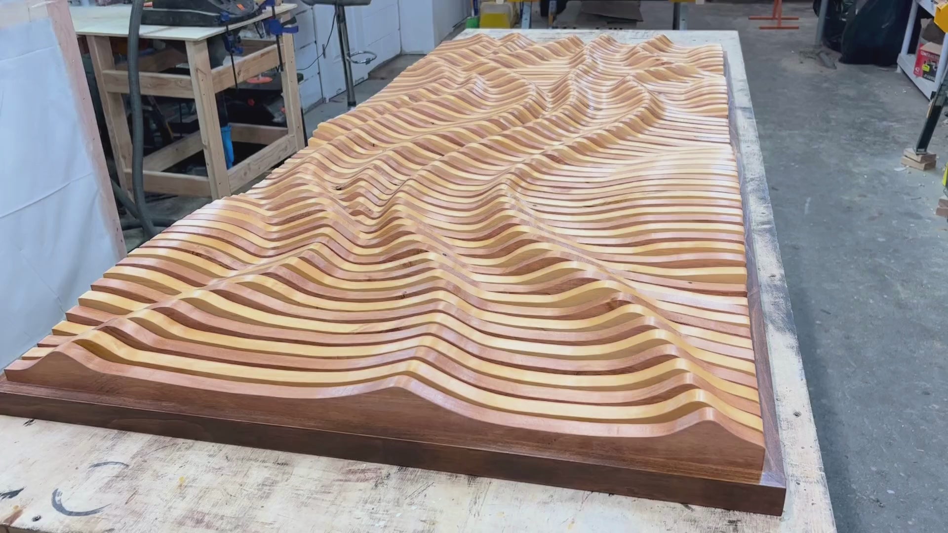ALEXIA Wood Art Panel - Parametric Wood Art | 100% Solid Wood