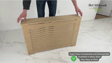 Modern Unfinished Radiator Cover Cabinet / Custom Sizes Available / High Quality MDF Wooden Radiator Cover / Depth - 10 inches / Made in NY USA