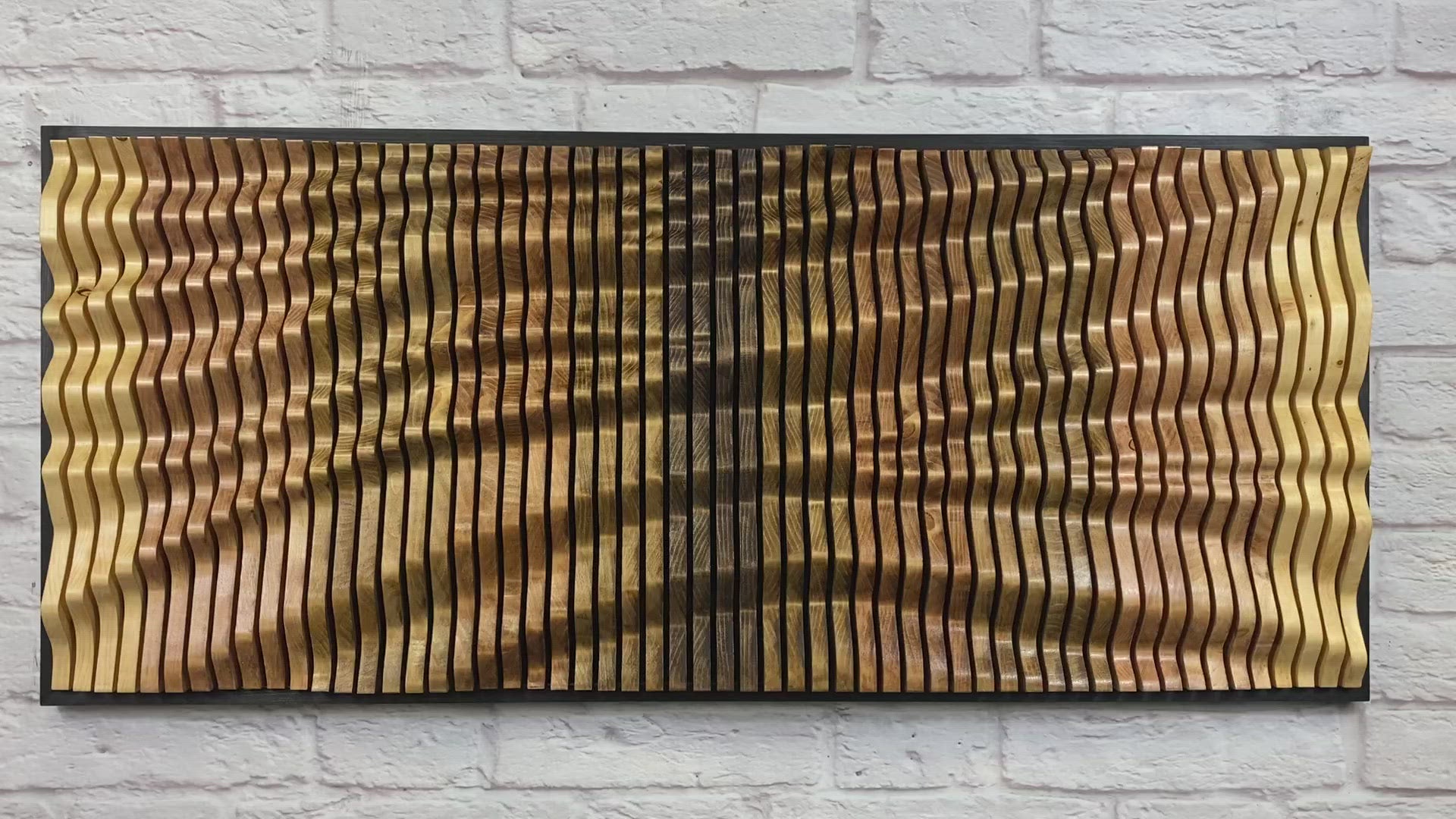 Solid Wood Wall Decor - Handmade Parametric Art | Acoustic Panels ...
