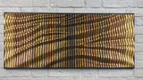 "INFINITY" Parametric Wood Wall Art Decor / 100% Solid Wood / Unique Acoustic Wood Wall Panel