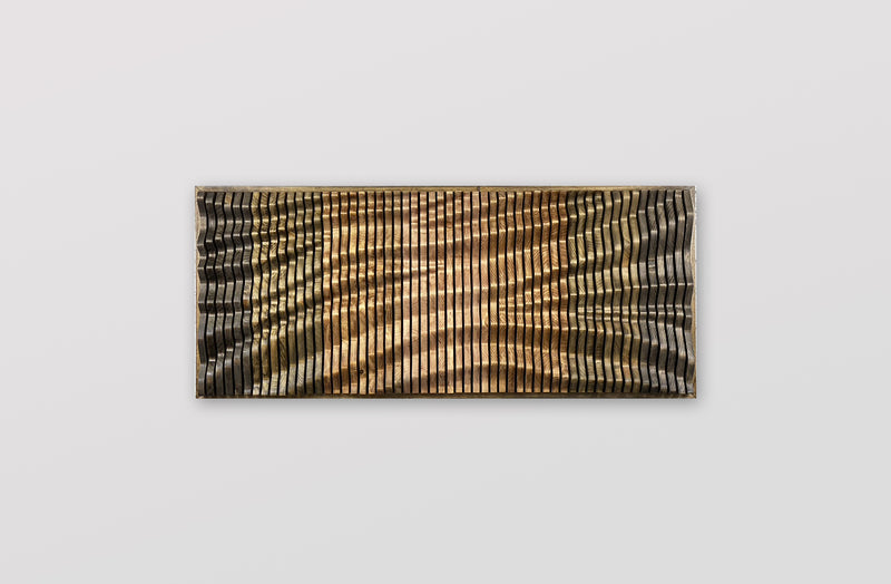 "TWISTER" Parametric Wood Wall Art Decor / 100% Solid Wood / Unique Acoustic Wood Wall Panel
