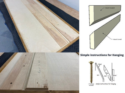 "CREAM" Parametric Wood Wall Art Decor / 100% Solid Wood / Unique Acoustic Wood Wall Panel