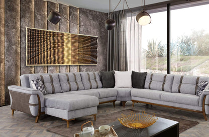 Contemporary lounge with VORTEX Wood Wall Art panel as a focal point, enhancing room acoustics and adding artistic wood texture.