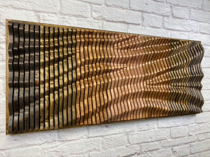 Modern solid wood wall art for luxury interior spaces